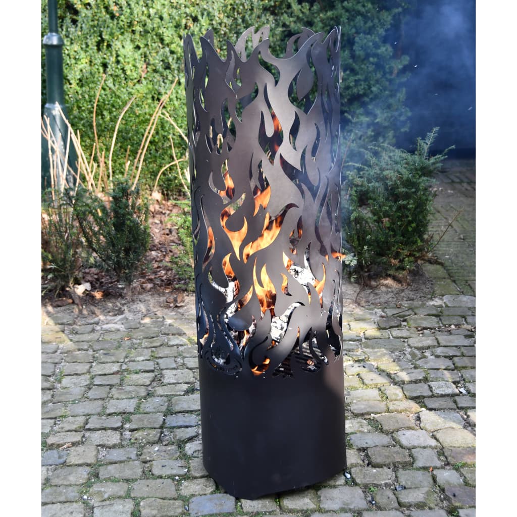 Kôš na oheň Flames čierny uhlíková oceľ FF408