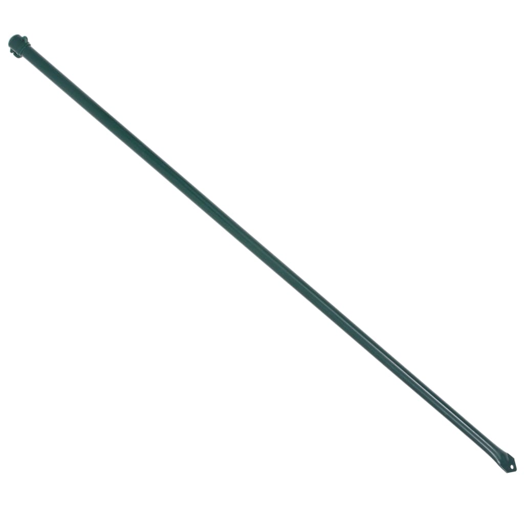 Záhradné kovové stĺpiky, 10 ks, 1 m, zelené
