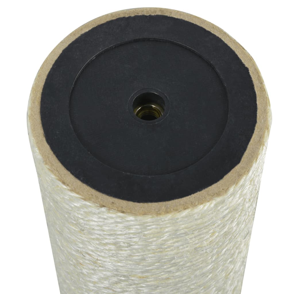 Stĺpik na škrabanie pre mačky, 8x45 cm, 8 mm, béžový