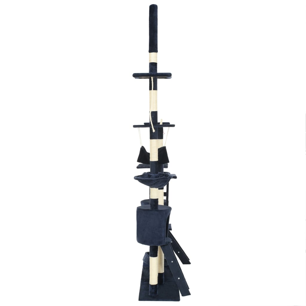 Škrabadlo pre mačky so sisalovými stĺpikmi 230-250 cm modré