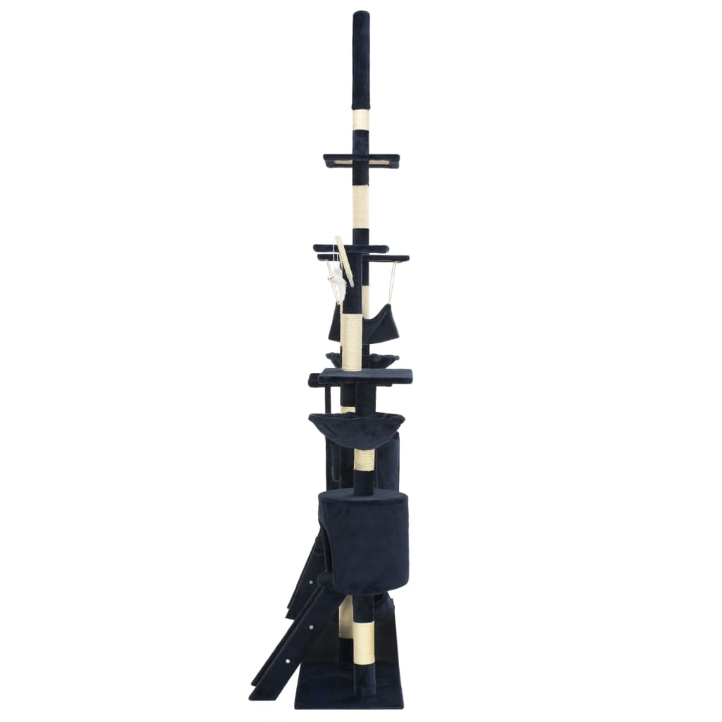 Škrabadlo pre mačky so sisalovými stĺpikmi 230-250 cm modré