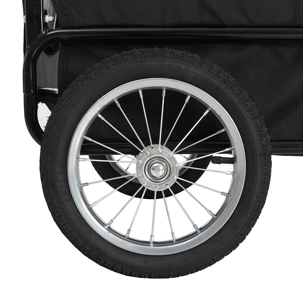 Vozík pre domáce zvieratá na bicykel/beh 2-v-1, sivo modrý