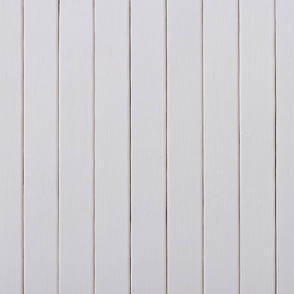 Paraván z bambusu, biely 250x165 cm