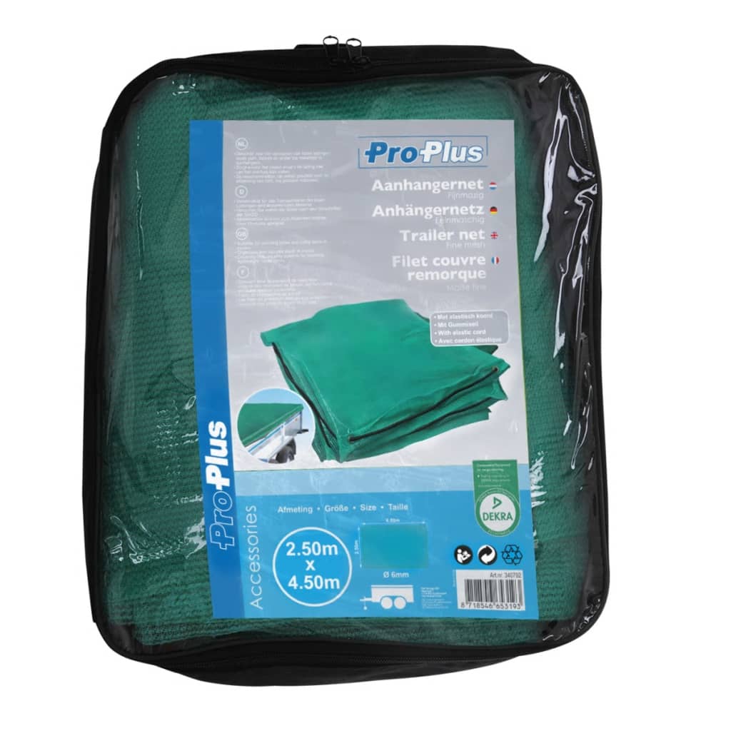 Sieť pre príves s jemnou sieťovinou s elastickou šnúrou 2,5x4,5 m 340792