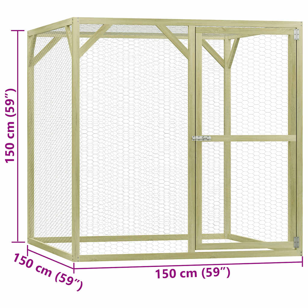 Kurín 1,5x1,5x1,5 m, impregnovaná borovica