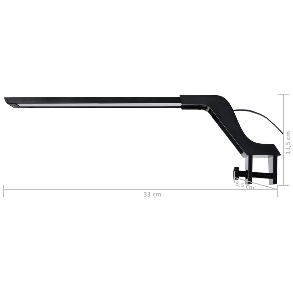 LED svetlo do akvária so svorkami 35-55 cm modrá a biela