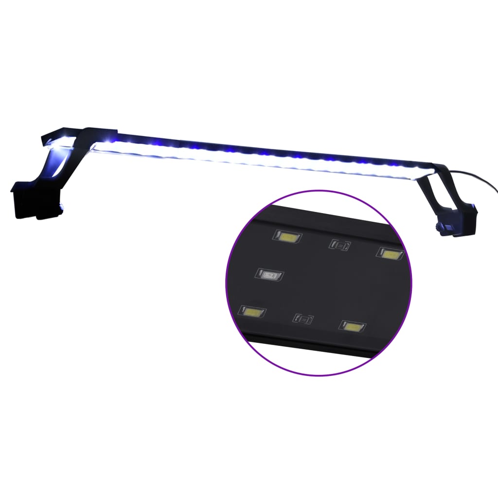 LED svetlo do akvária so svorkami 75-90 cm modrá a biela