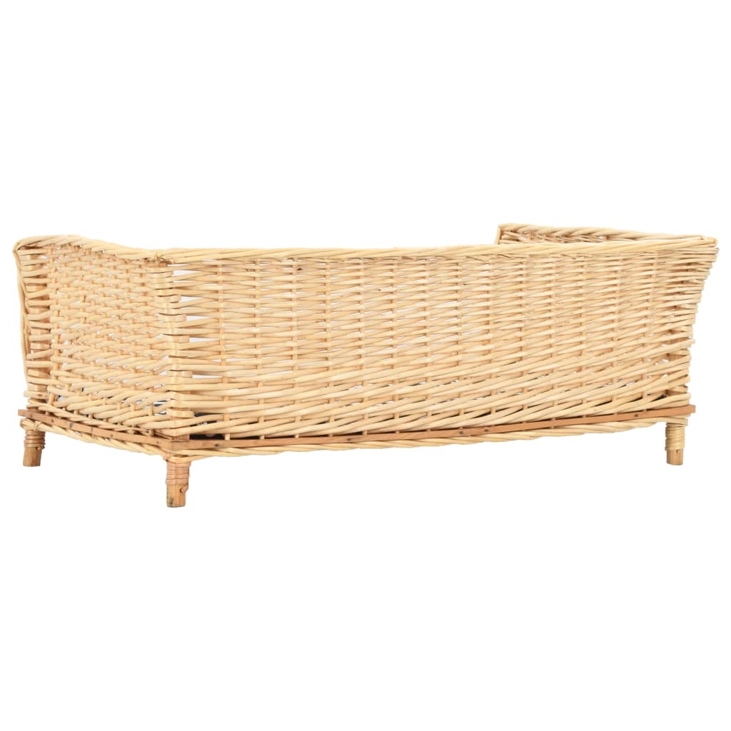 Košík pre psa s vankúšom 90x54x35 cm prírodná vŕba