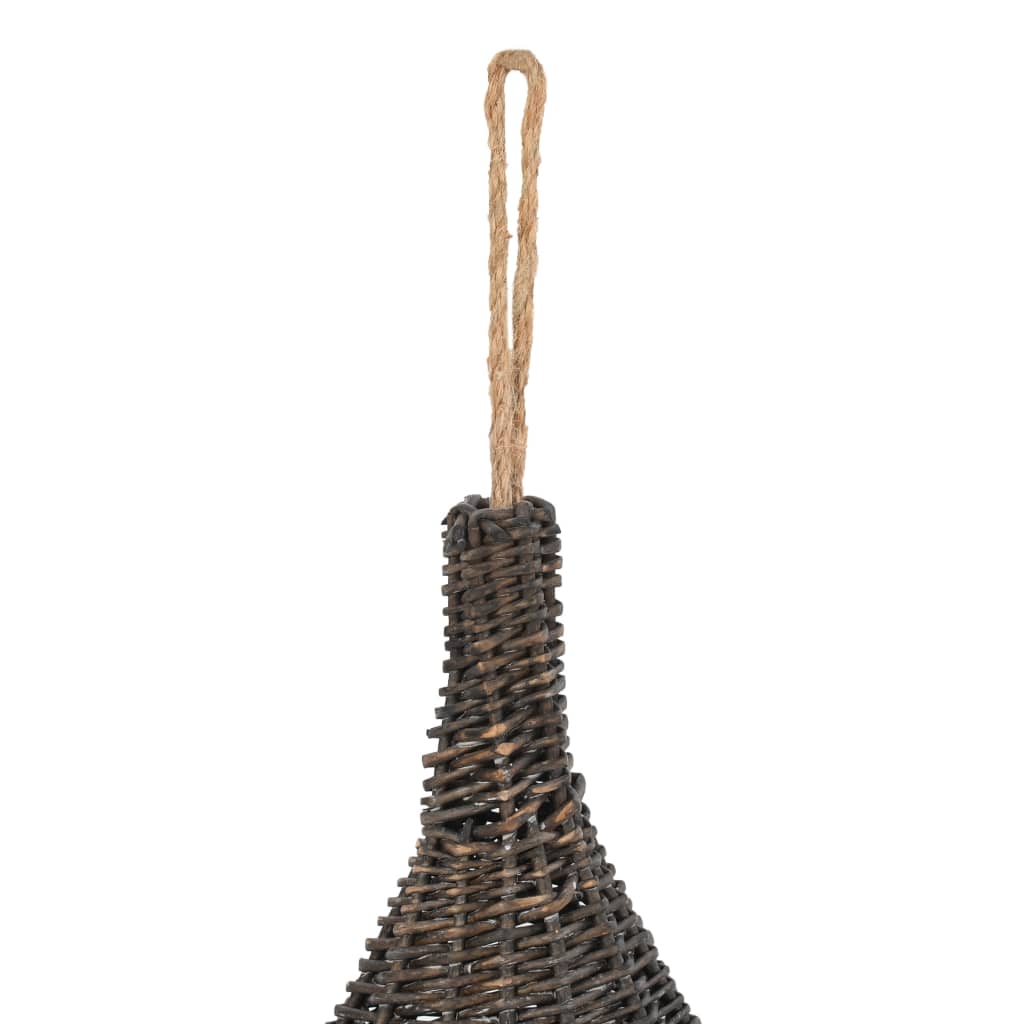Domček pre mačku s vankúšom sivý 40x60 cm prírodná vŕba típí