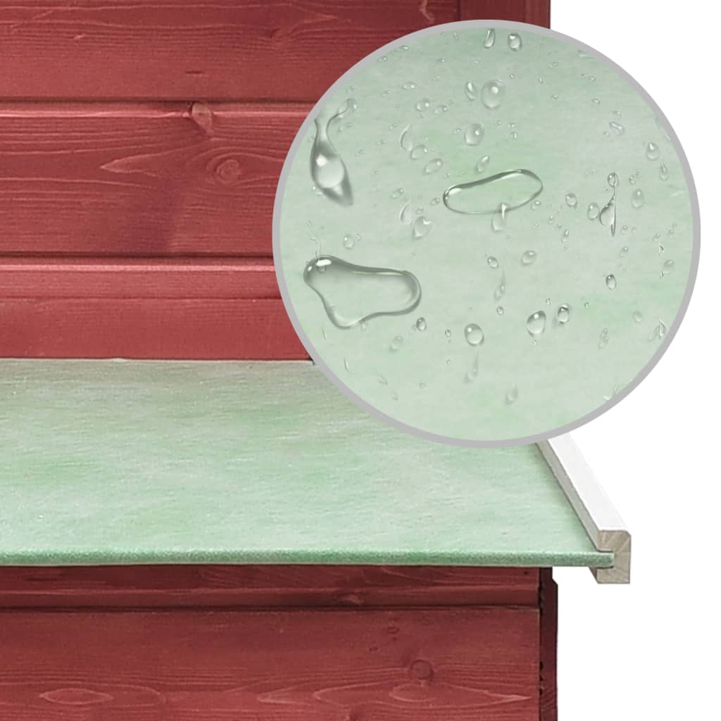 Kurín, červený 170x81x110 cm, borovicový a jedľový masív