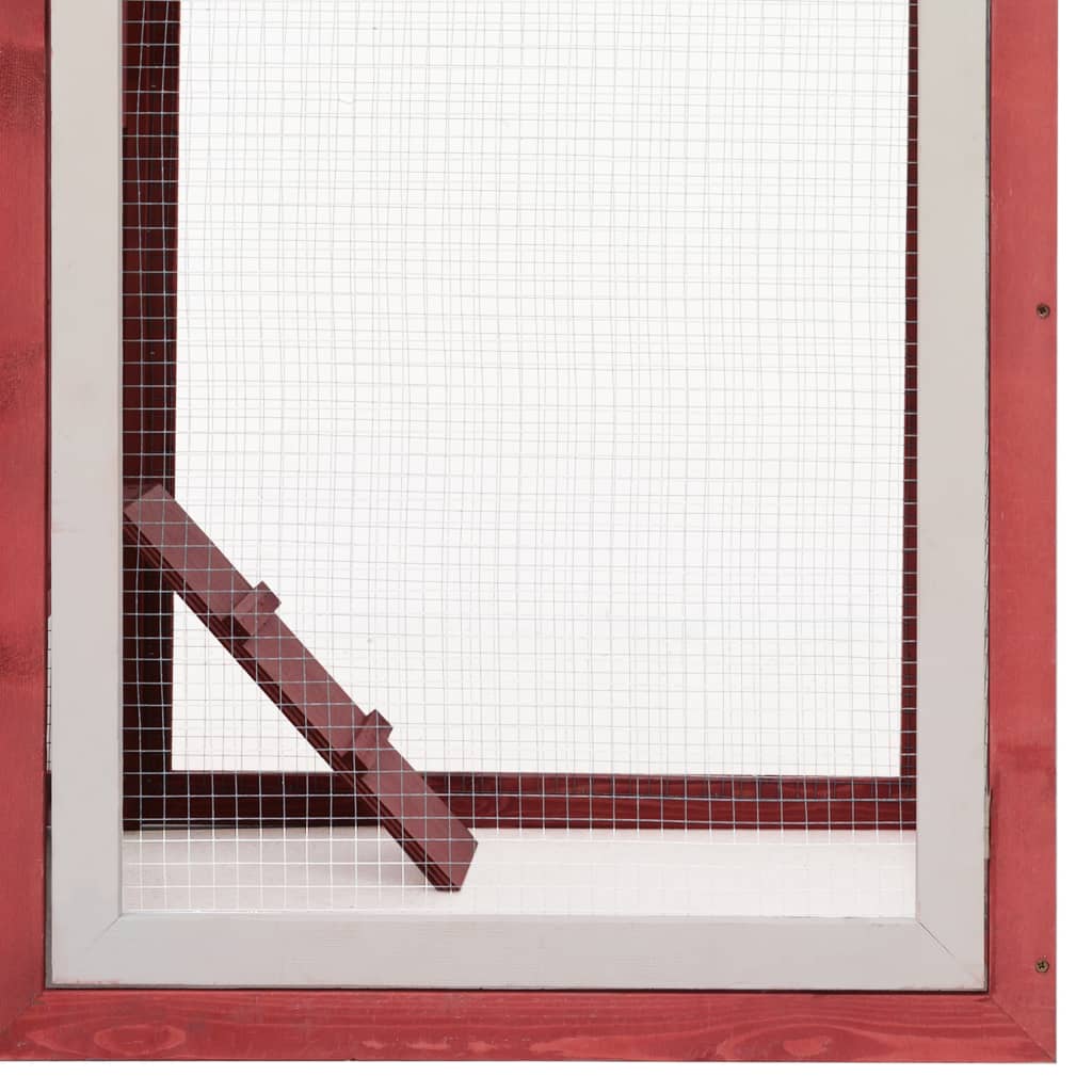 Kurín, červený 170x81x110 cm, borovicový a jedľový masív
