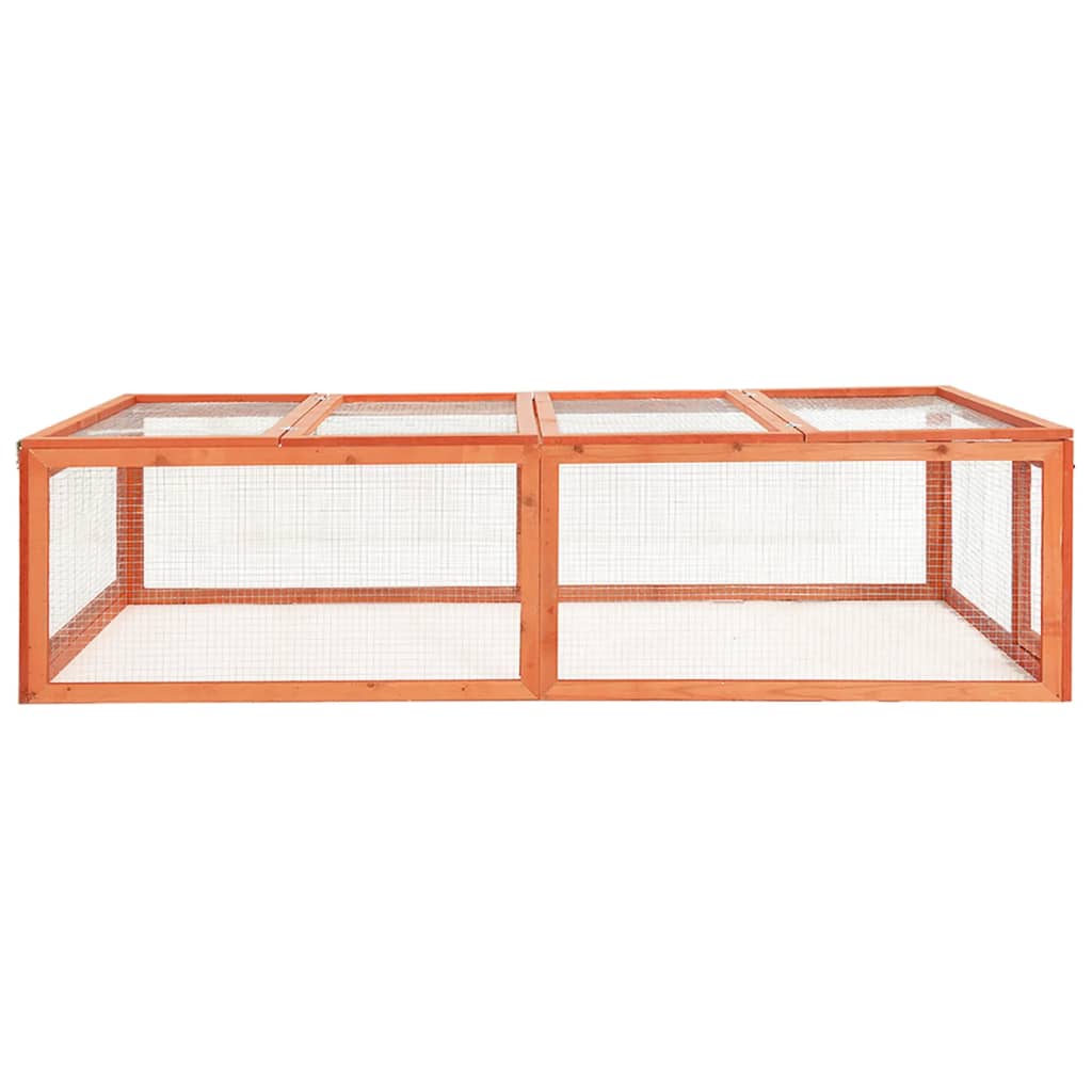 Králikáreň 183x90x46,5 cm masívne jedľové drevo
