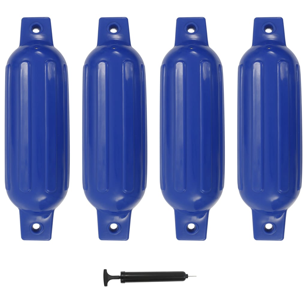 Lodný nárazník 4 ks, modrý 41x11,5 cm, PVC