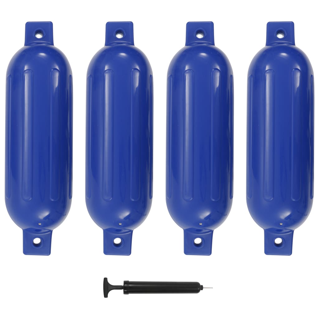 Lodný nárazník 4 ks, modrý 51x14 cm, PVC