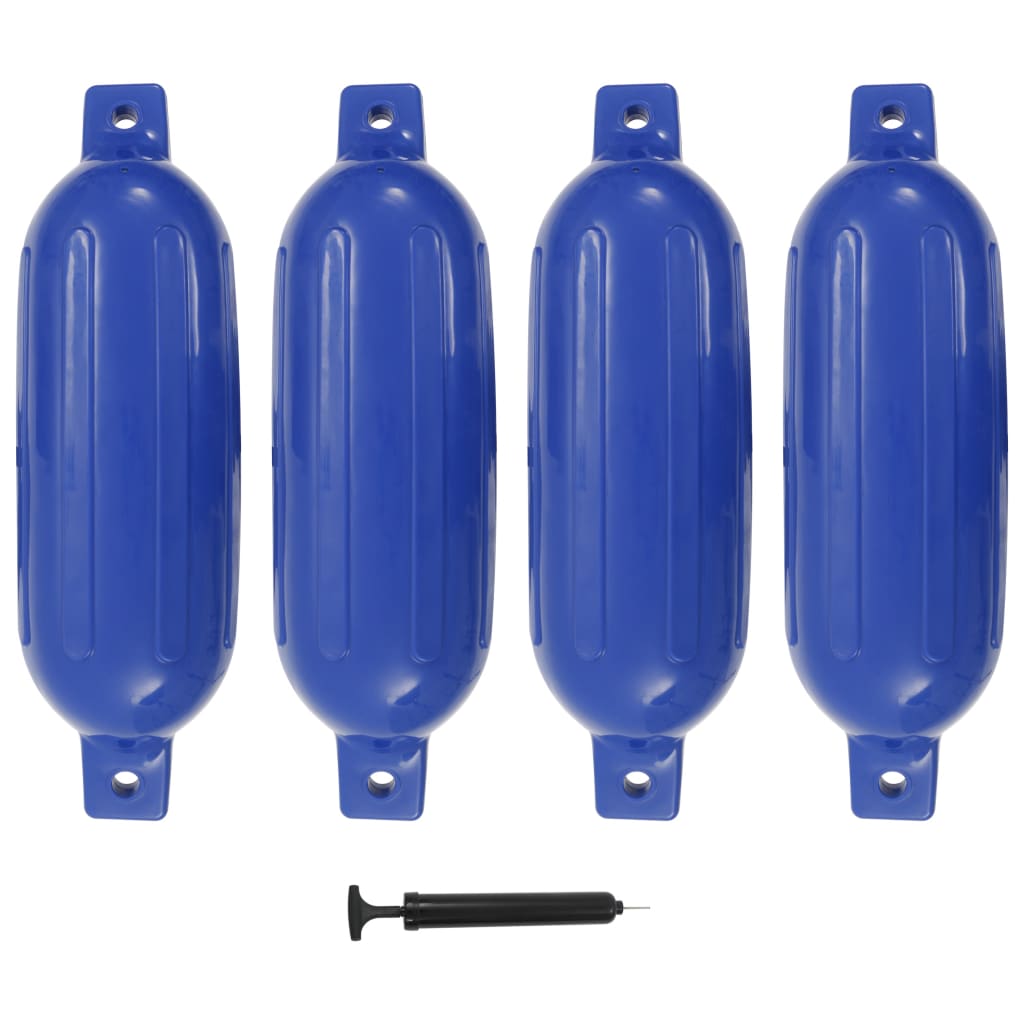 Lodný nárazník 4 ks, modrý 58,5x16,5 cm, PVC