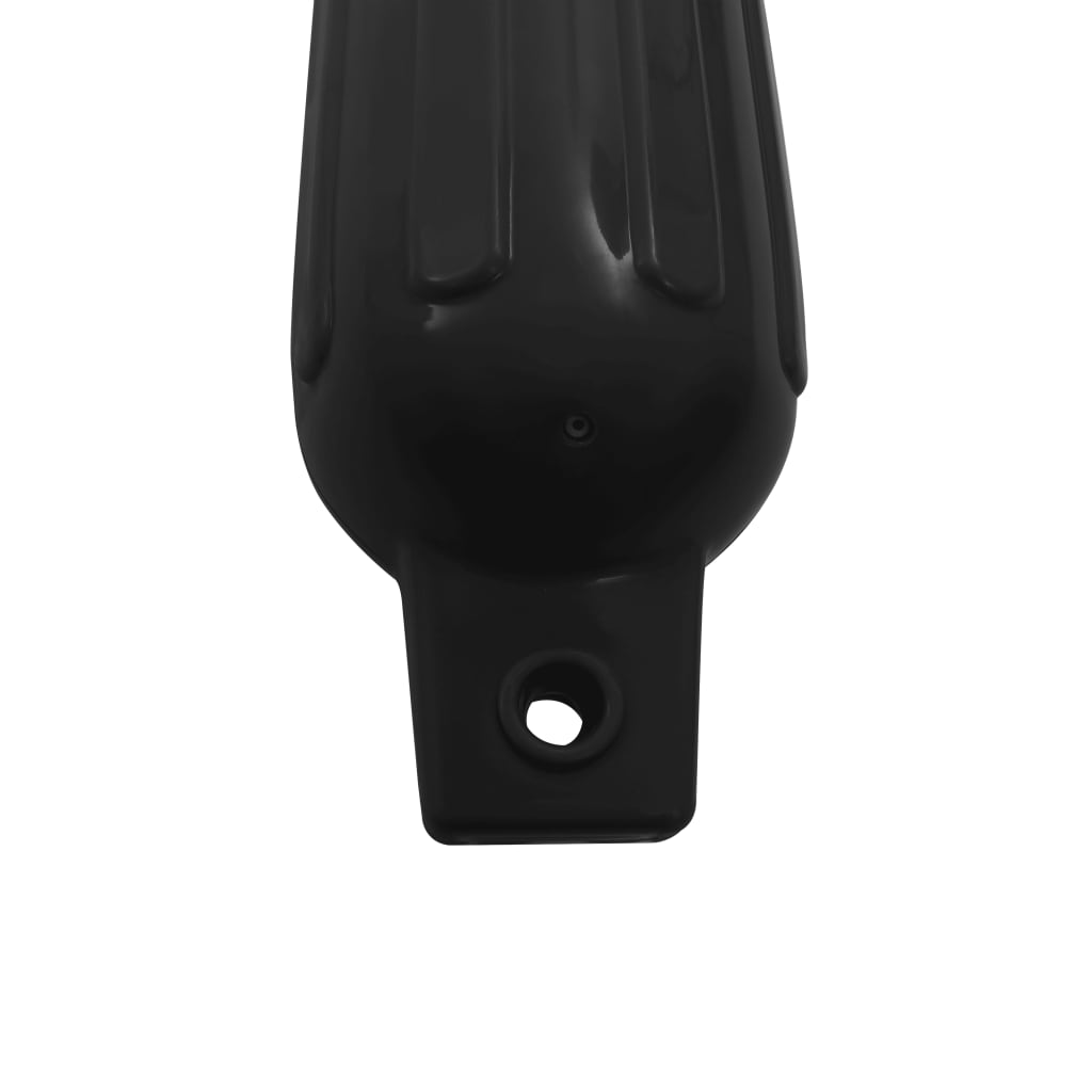 Lodný nárazník 4 ks, čierny 41x11,5 cm, PVC
