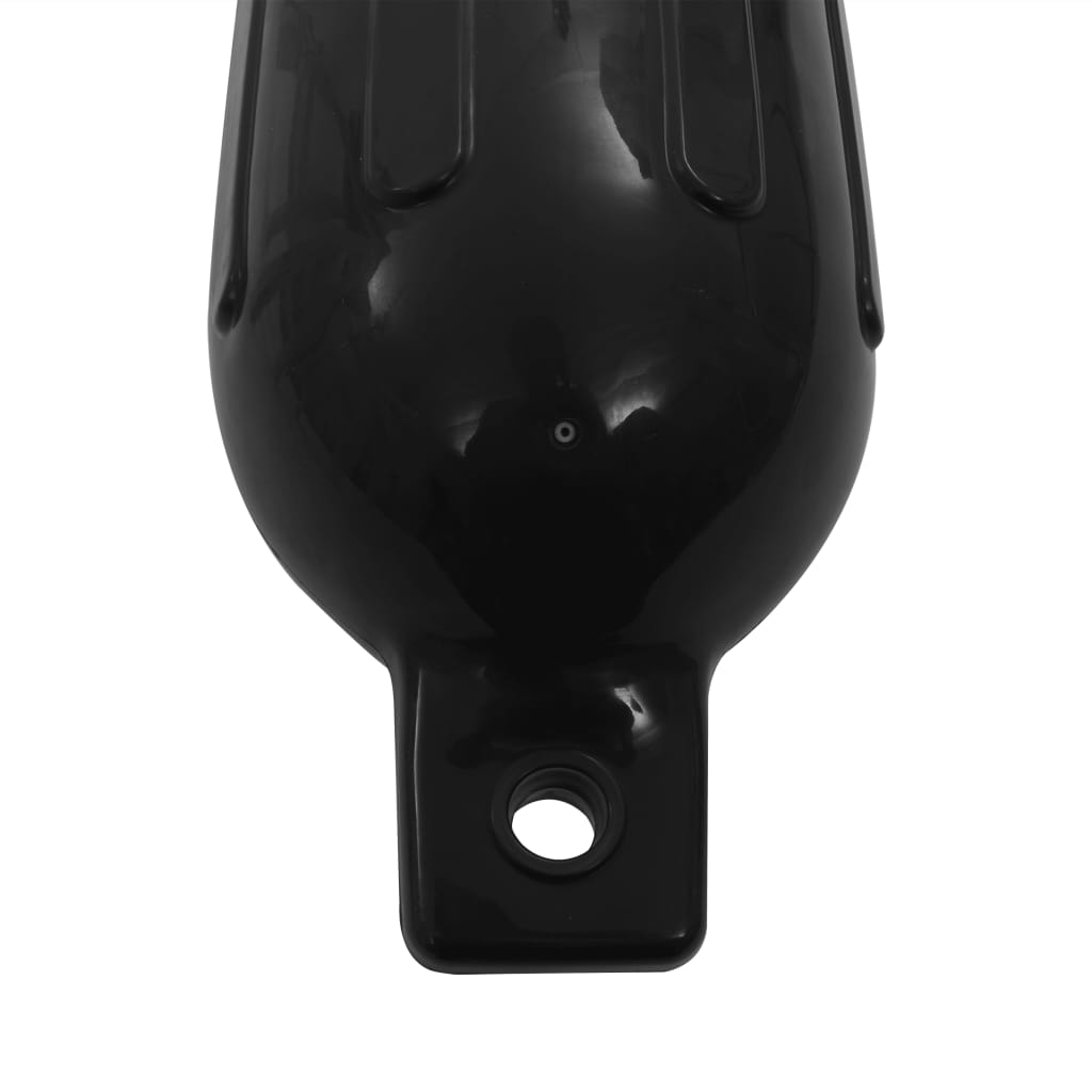 Lodný nárazník 4 ks, čierny 58,5x16,5 cm, PVC