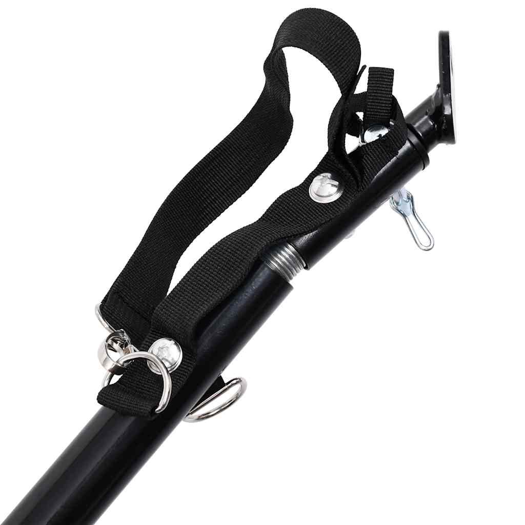 Vozík pre domáce zvieratá na bicykel/beh 2-v-1, červeno čierny