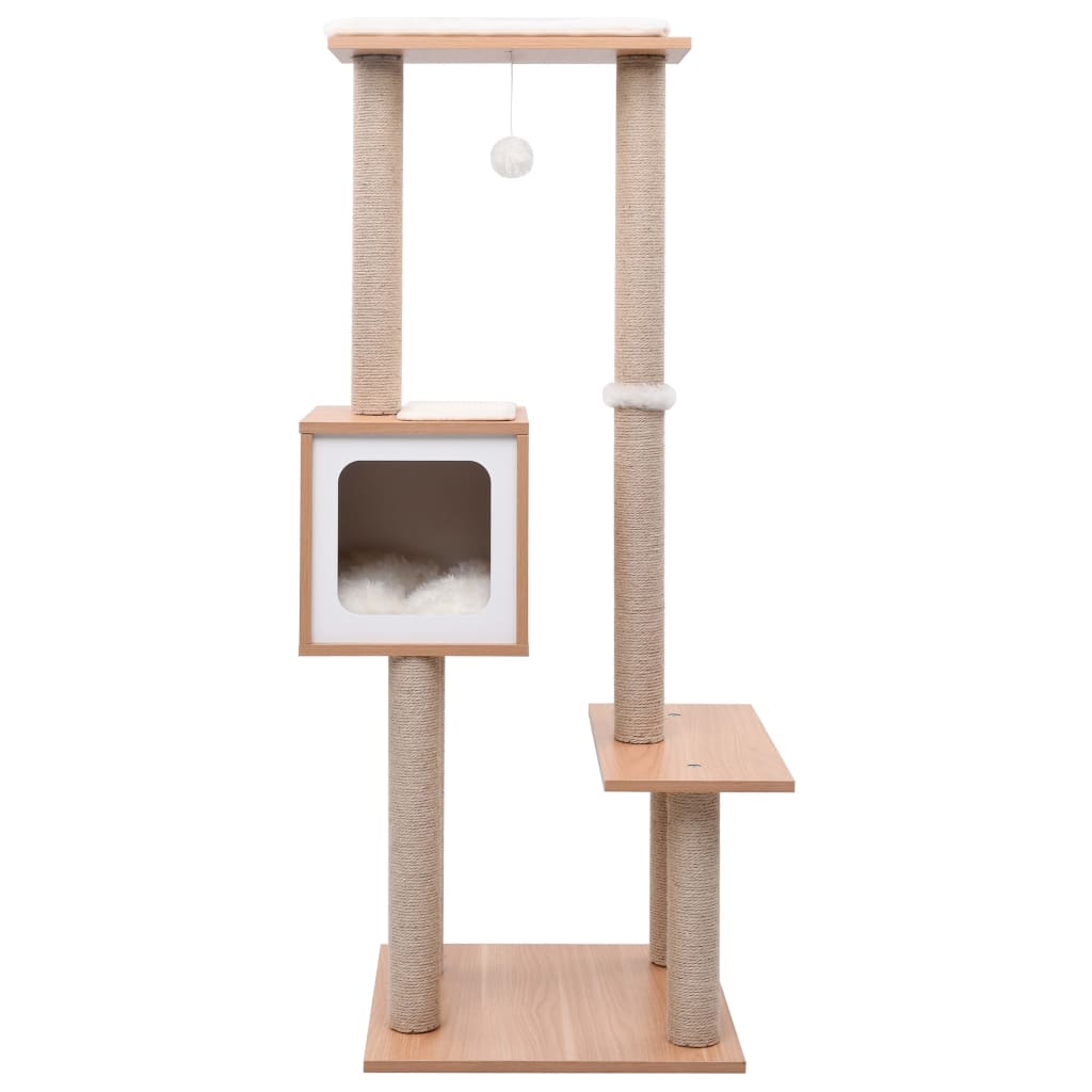 Škrabadlo pre mačky so sisalovou podložkou 129 cm
