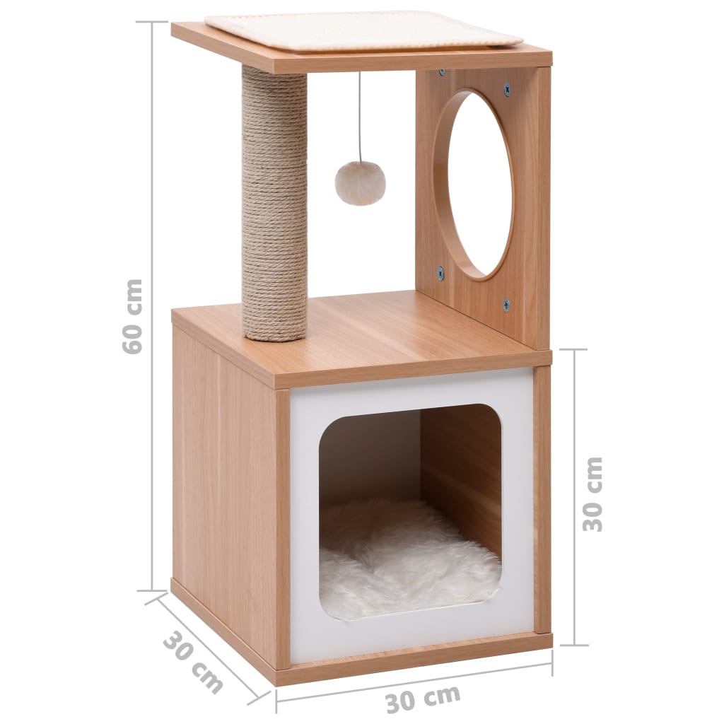 Škrabadlo pre mačky so sisalovou podložkou 60 cm