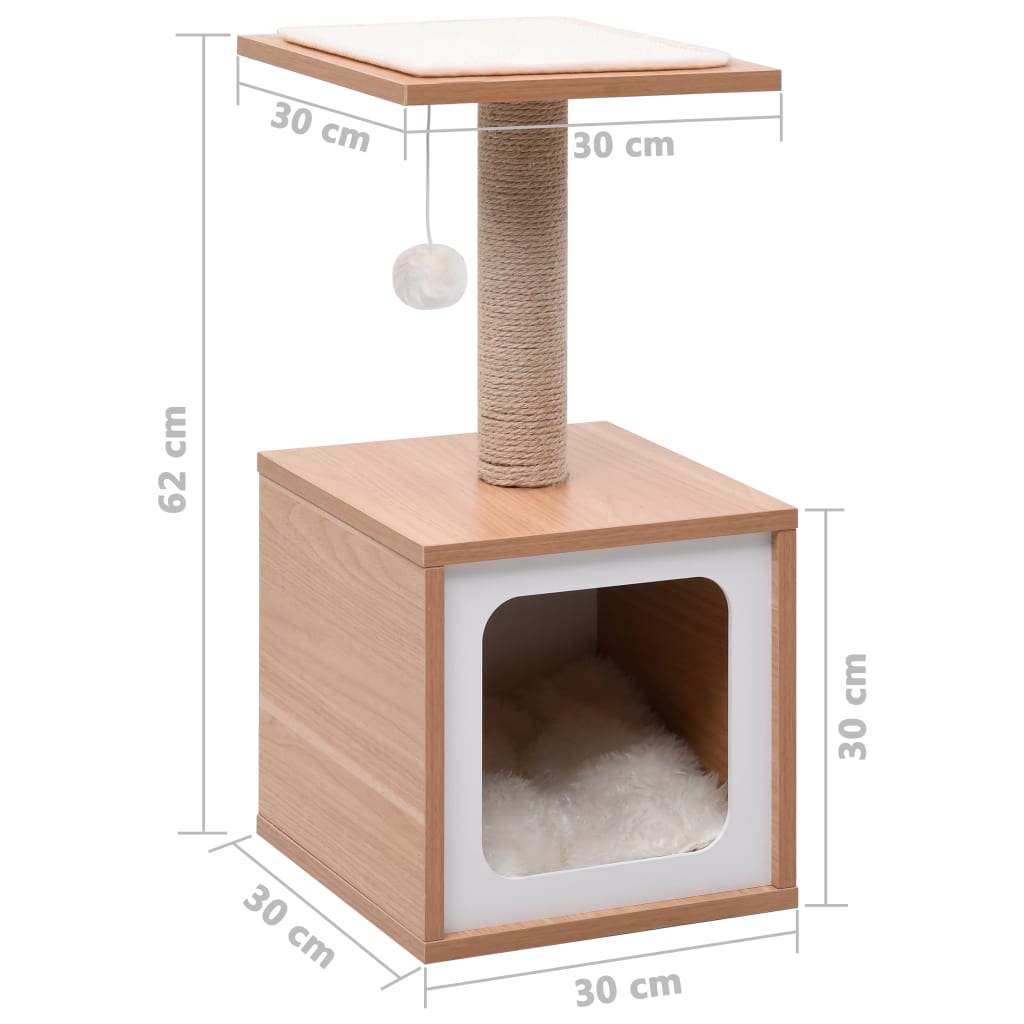 Škrabadlo pre mačky so sisalovou podložkou 62 cm