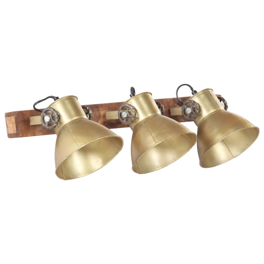 Industriálna nástenná lampa mosadzná 65x25 cm E27