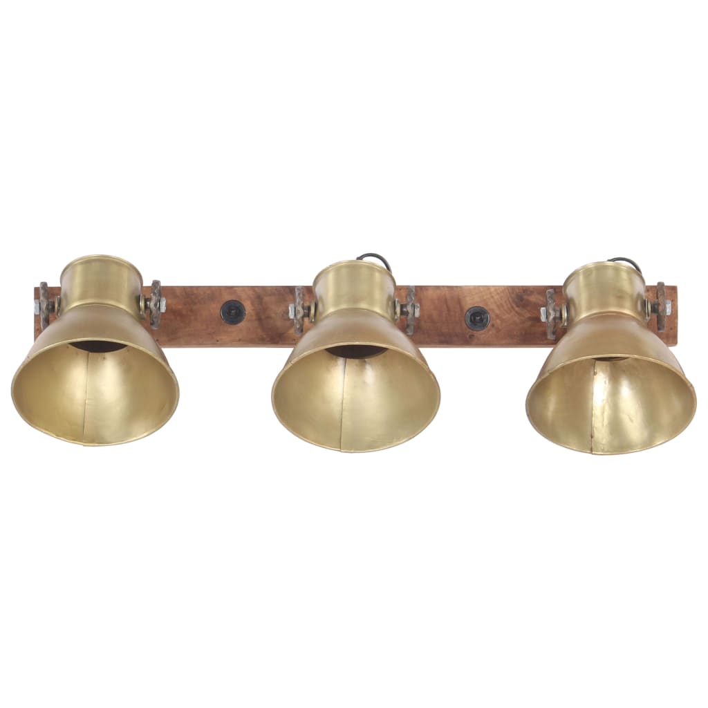 Industriálna nástenná lampa mosadzná 65x25 cm E27