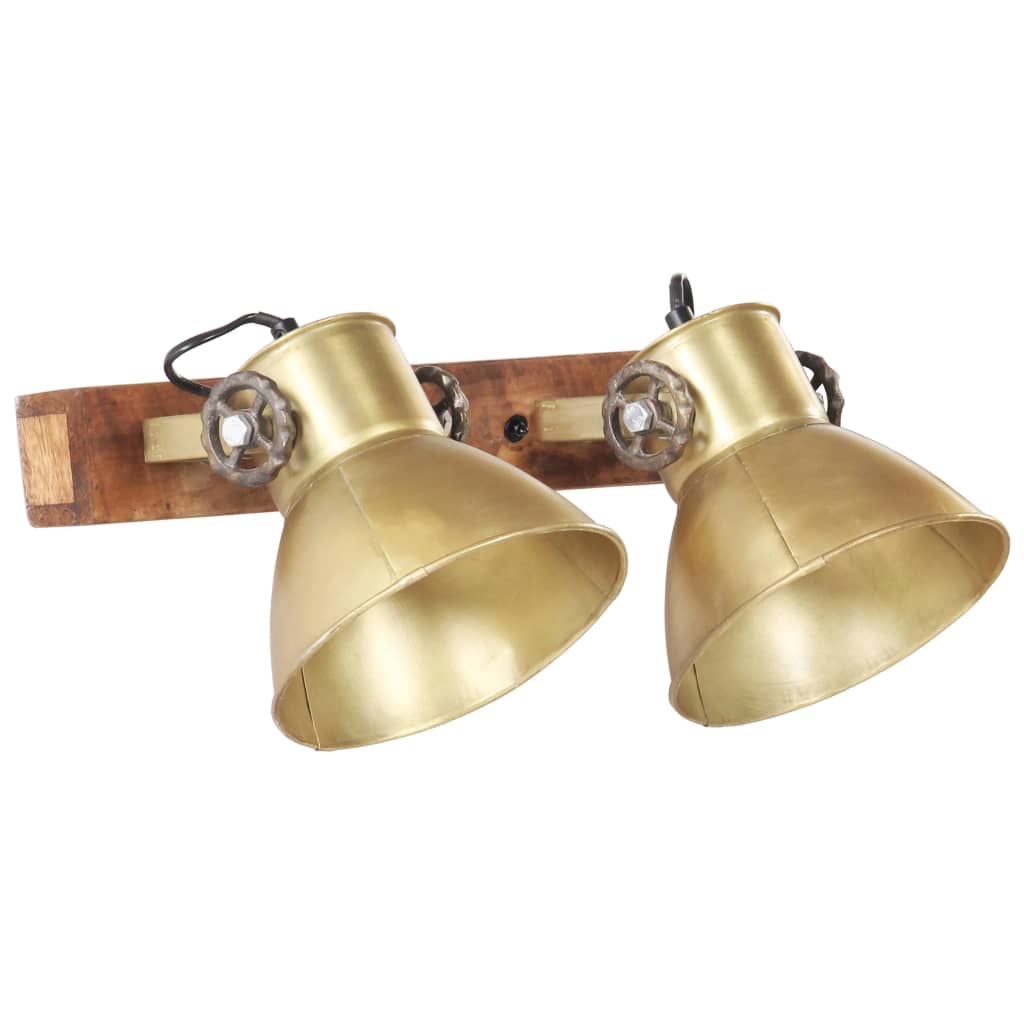 Industriálna nástenná lampa mosadzná 45x25 cm E27