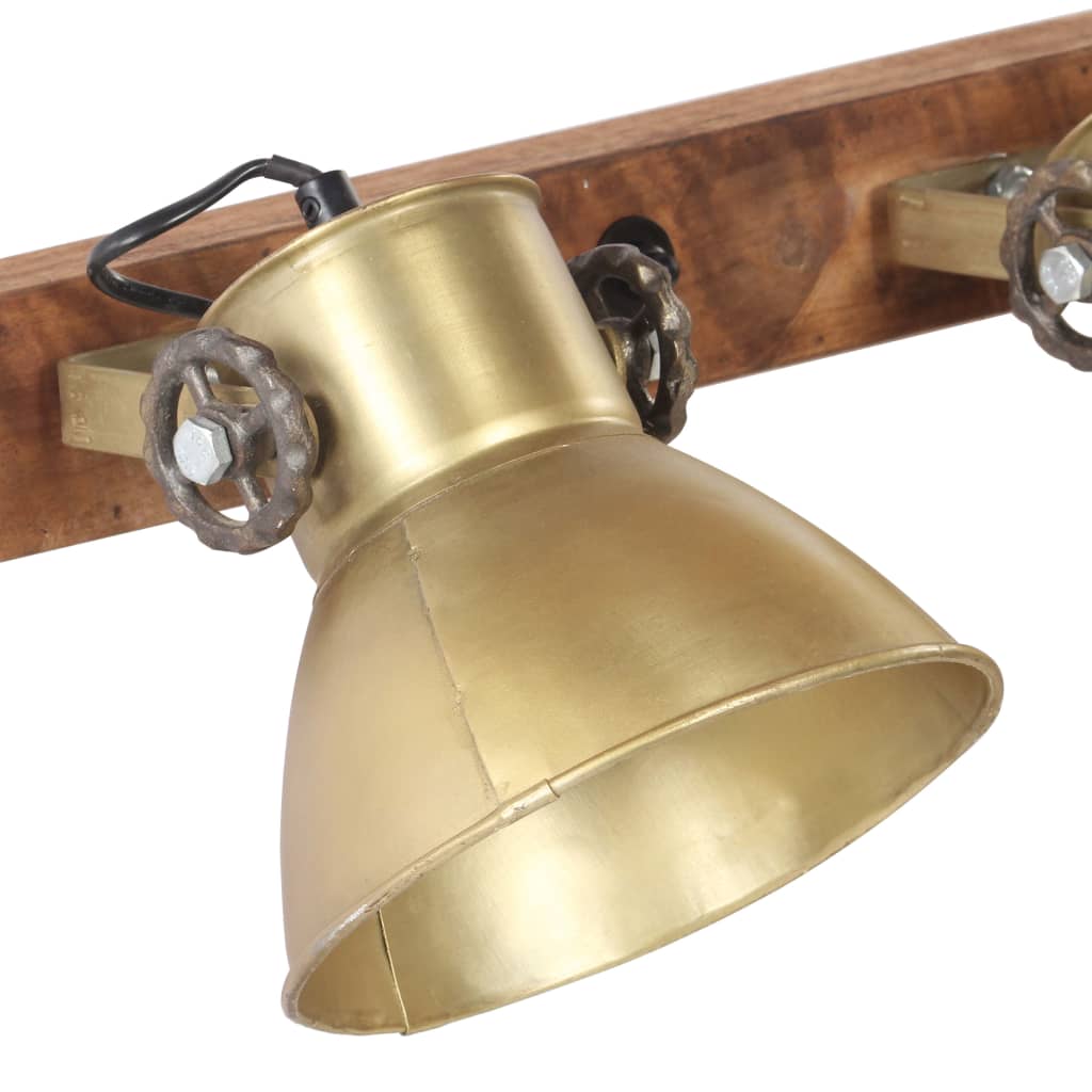 Industriálna nástenná lampa mosadzná 45x25 cm E27