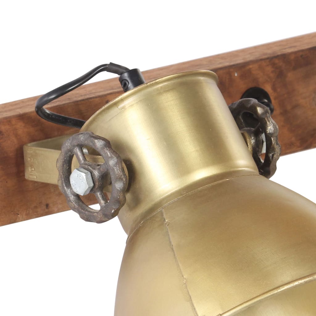 Industriálna nástenná lampa mosadzná 45x25 cm E27
