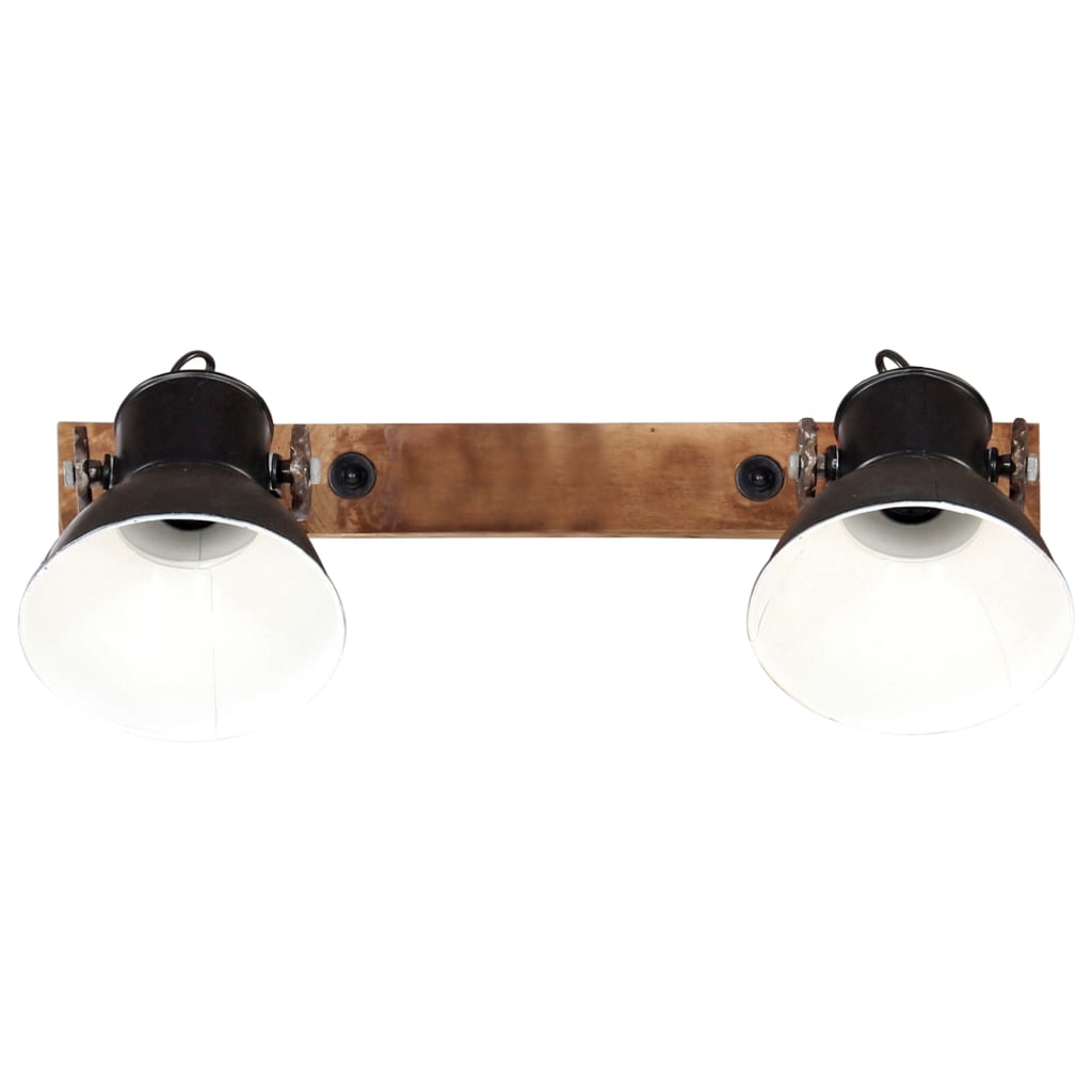 Industriálna nástenná lampa, čierna 45x25 cm E27