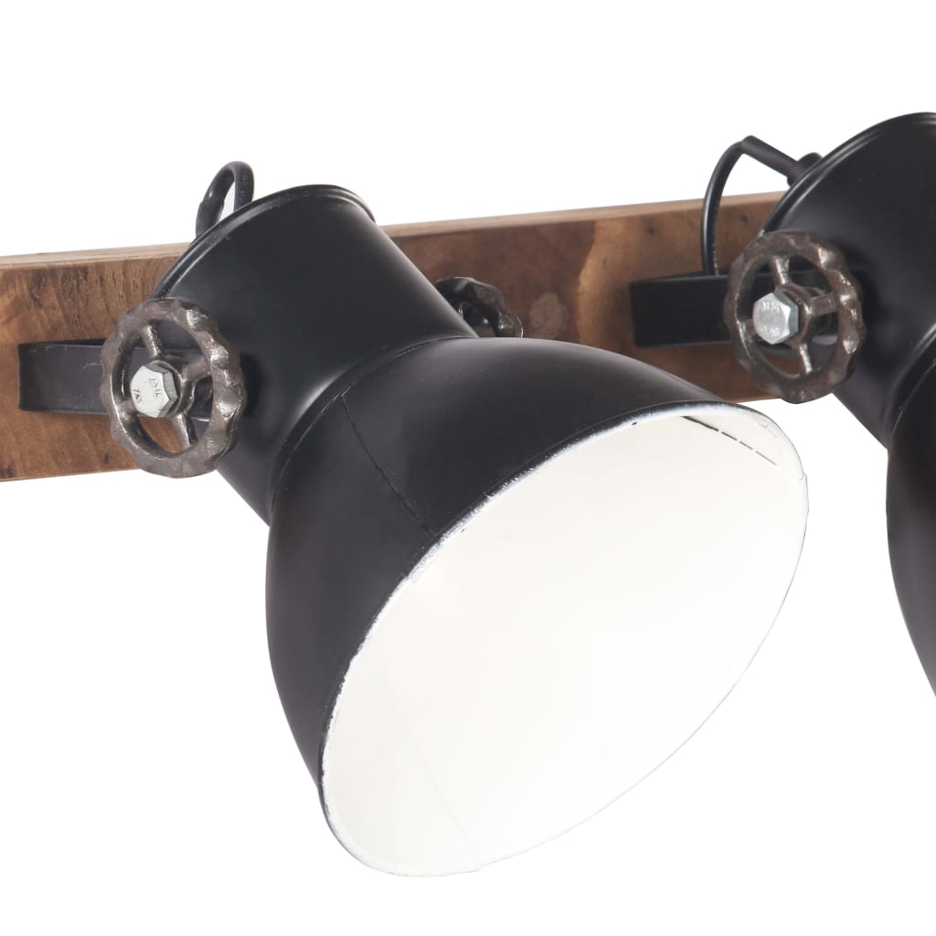 Industriálna nástenná lampa, čierna 45x25 cm E27