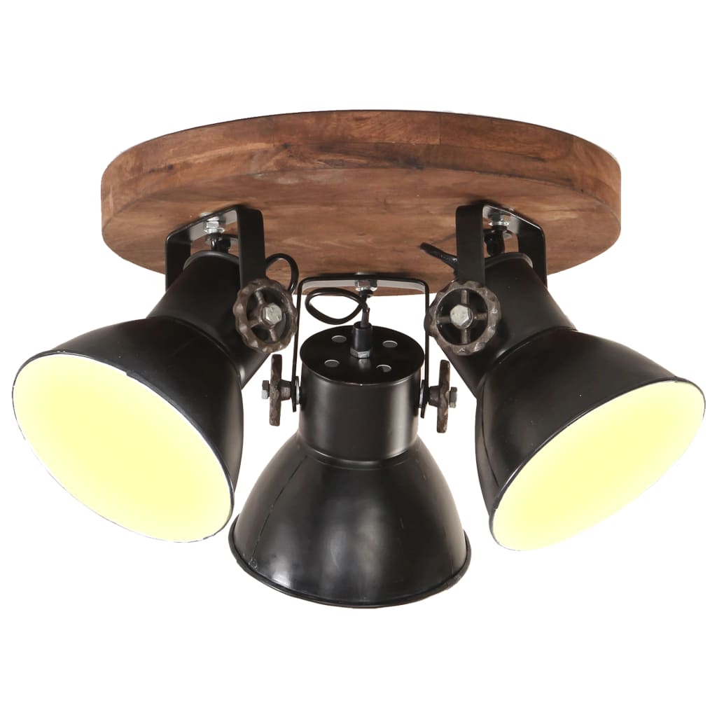 Industriálna stropná lampa 25 W, čierna 42x27 cm E27
