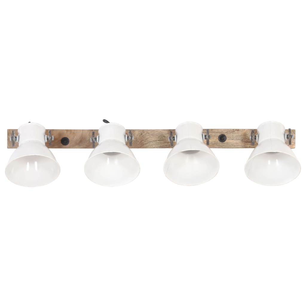 Industriálna nástenná lampa biela 90x25 cm E27