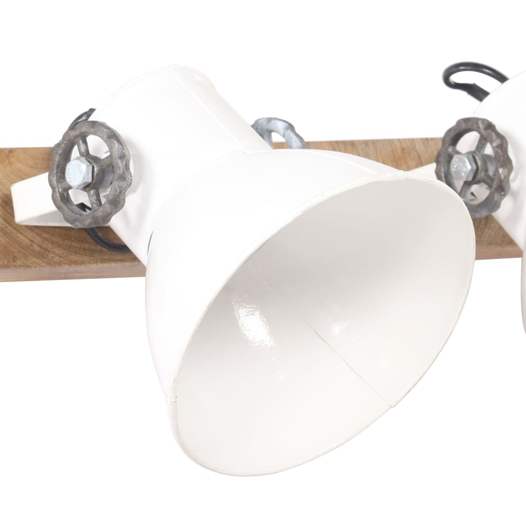 Industriálna nástenná lampa biela 65x25 cm E27