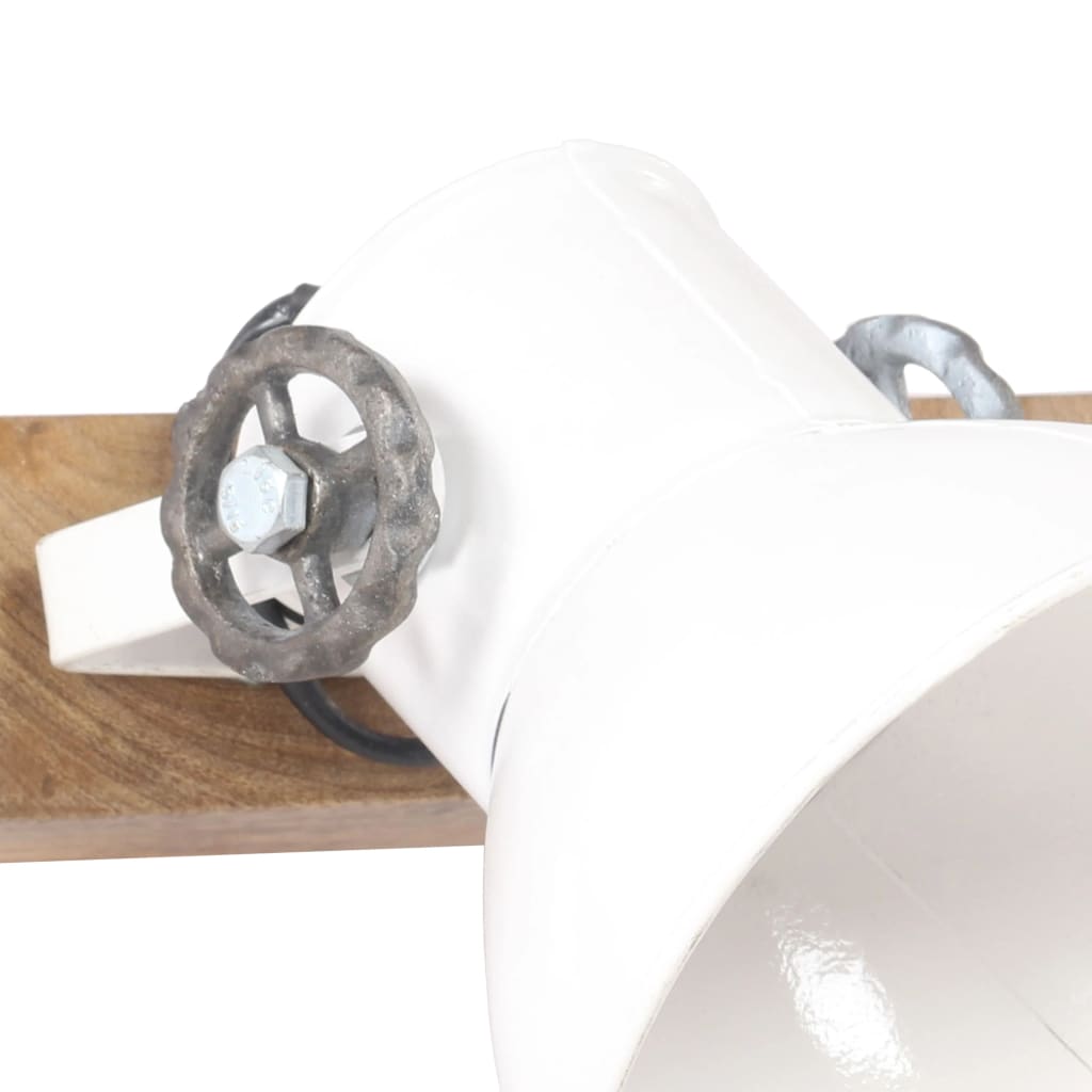 Industriálna nástenná lampa biela 65x25 cm E27