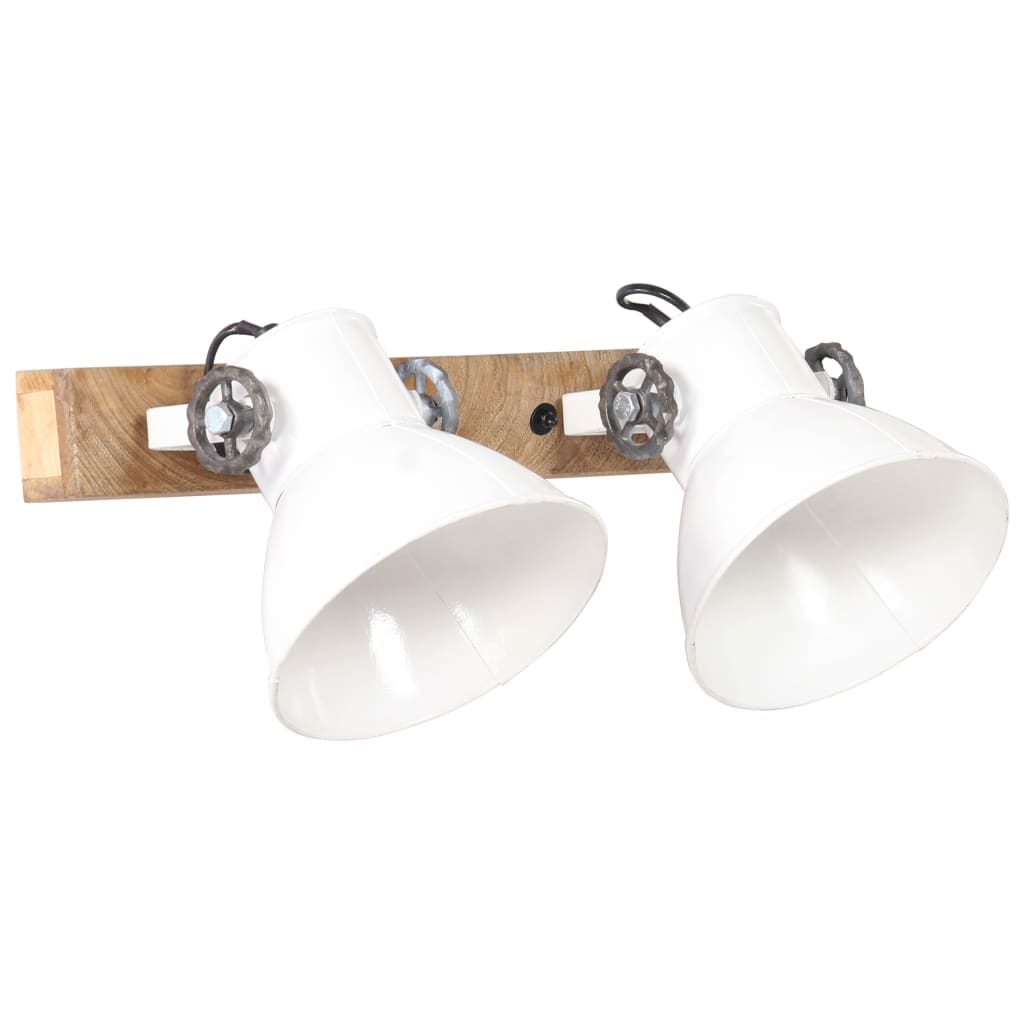 Industriálna nástenná lampa biela 45x25 cm E27