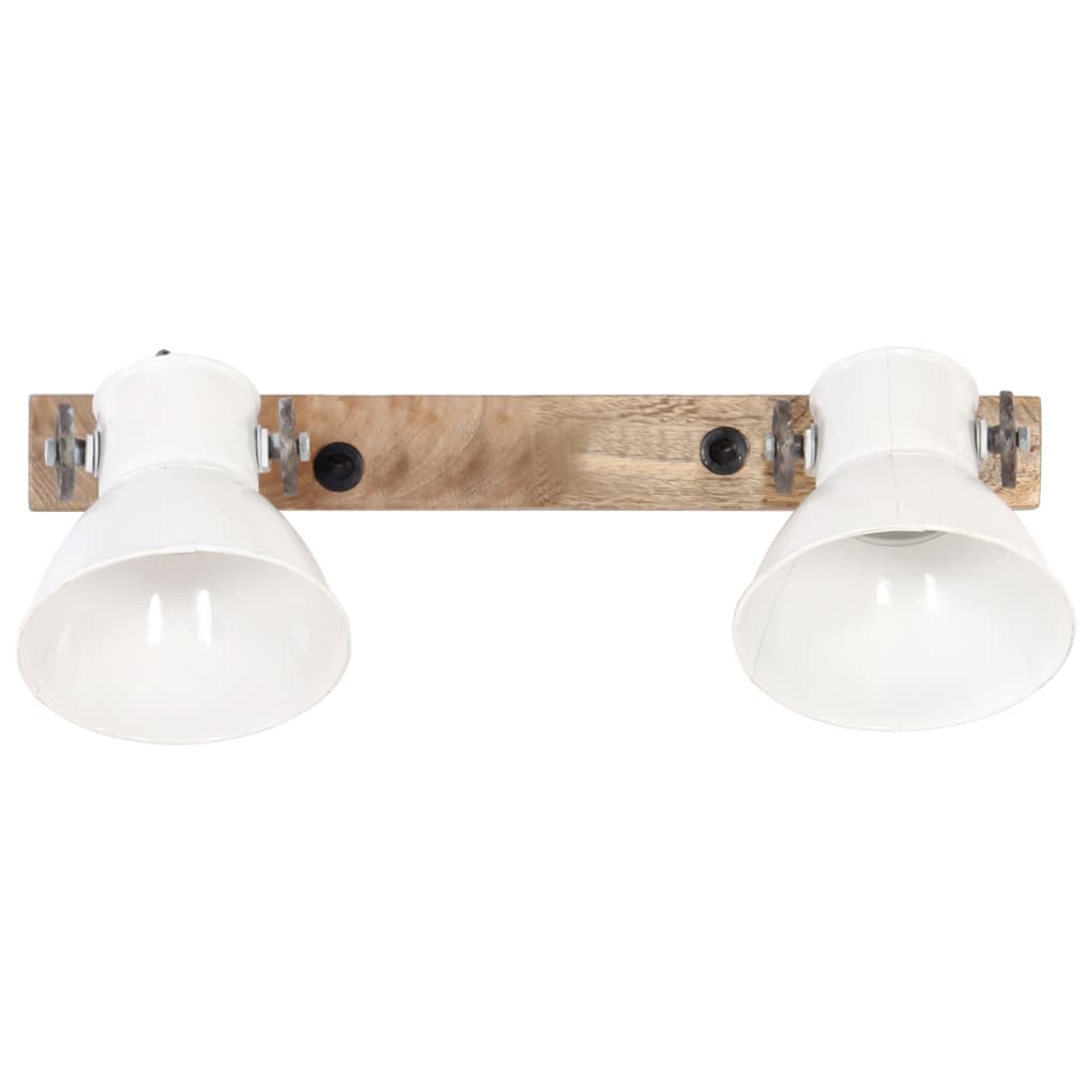 Industriálna nástenná lampa biela 45x25 cm E27