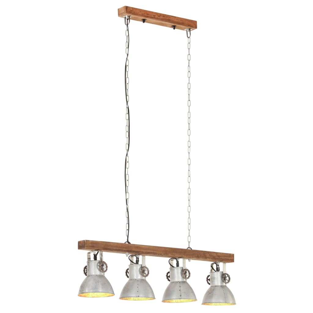 Industriálna stropová lampa strieborná mangovník E27
