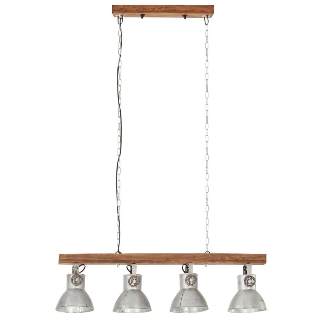 Industriálna stropová lampa strieborná mangovník E27