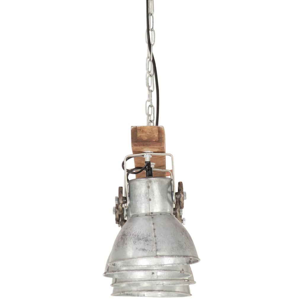 Industriálna stropová lampa strieborná mangovník E27