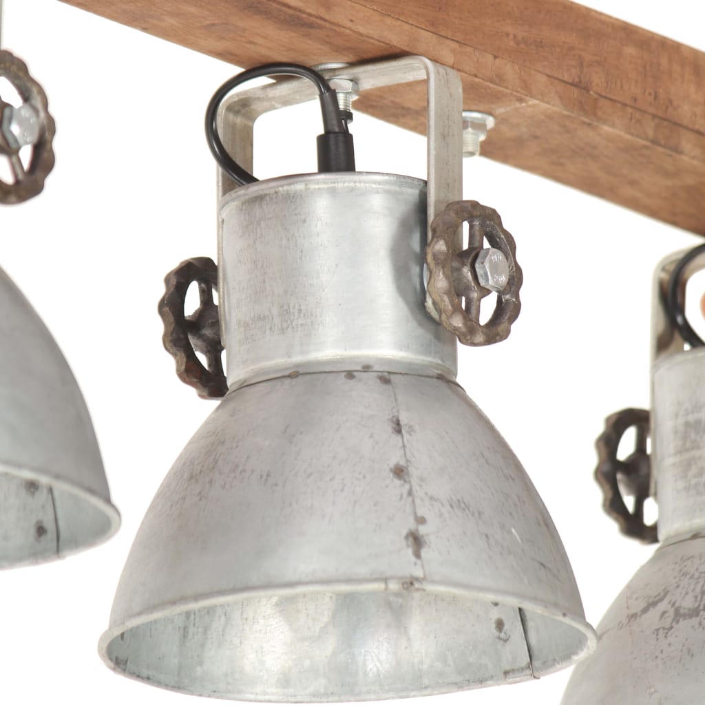 Industriálna stropová lampa strieborná mangovník E27