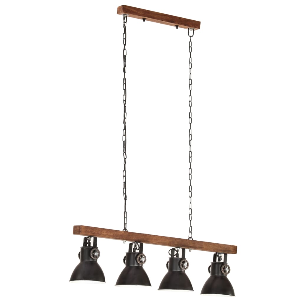 Industriálna stropová lampa čierna mangovník E27