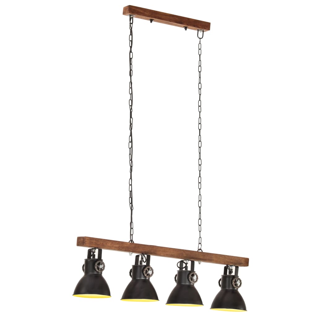Industriálna stropová lampa čierna mangovník E27