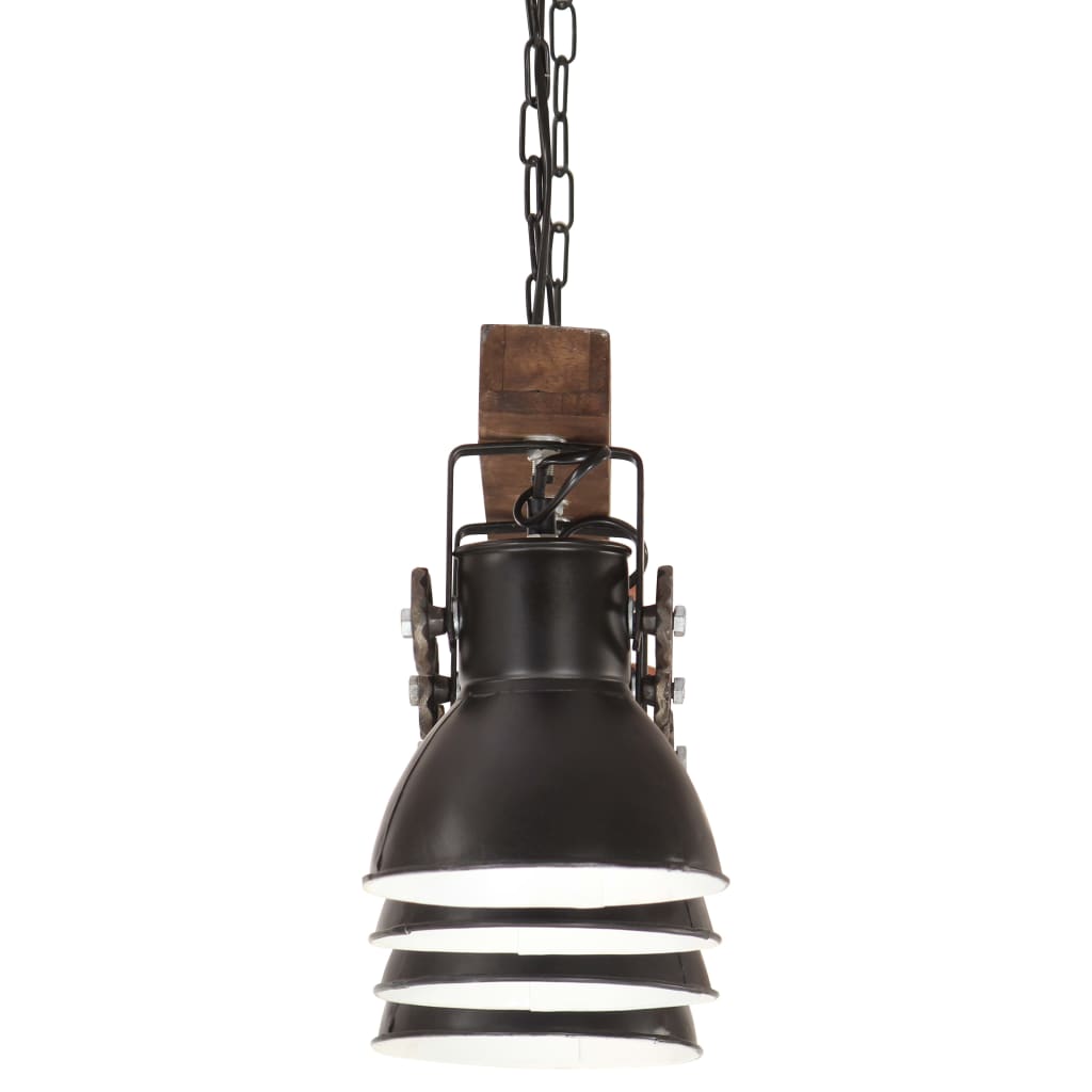 Industriálna stropová lampa čierna mangovník E27