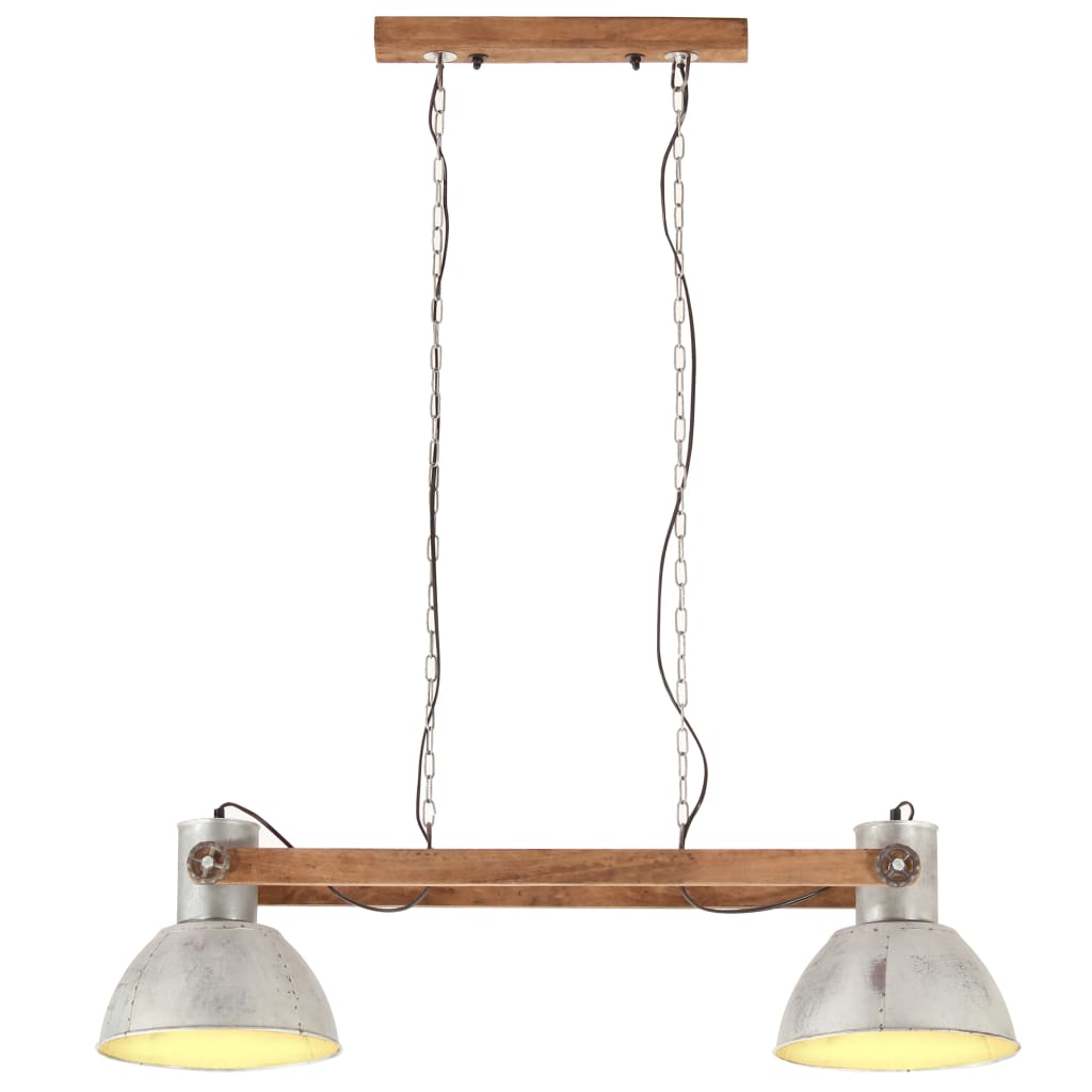 Industriálna závesná lampa 25 W strieborná 109 cm E27
