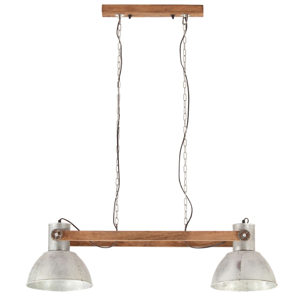 Industriálna závesná lampa 25 W strieborná 109 cm E27