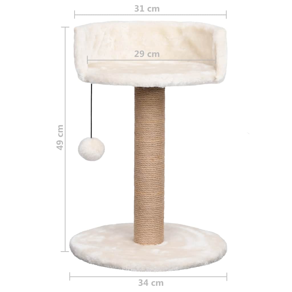 Škrabadlo pre mačky so stĺpikom 49 cm, morská tráva