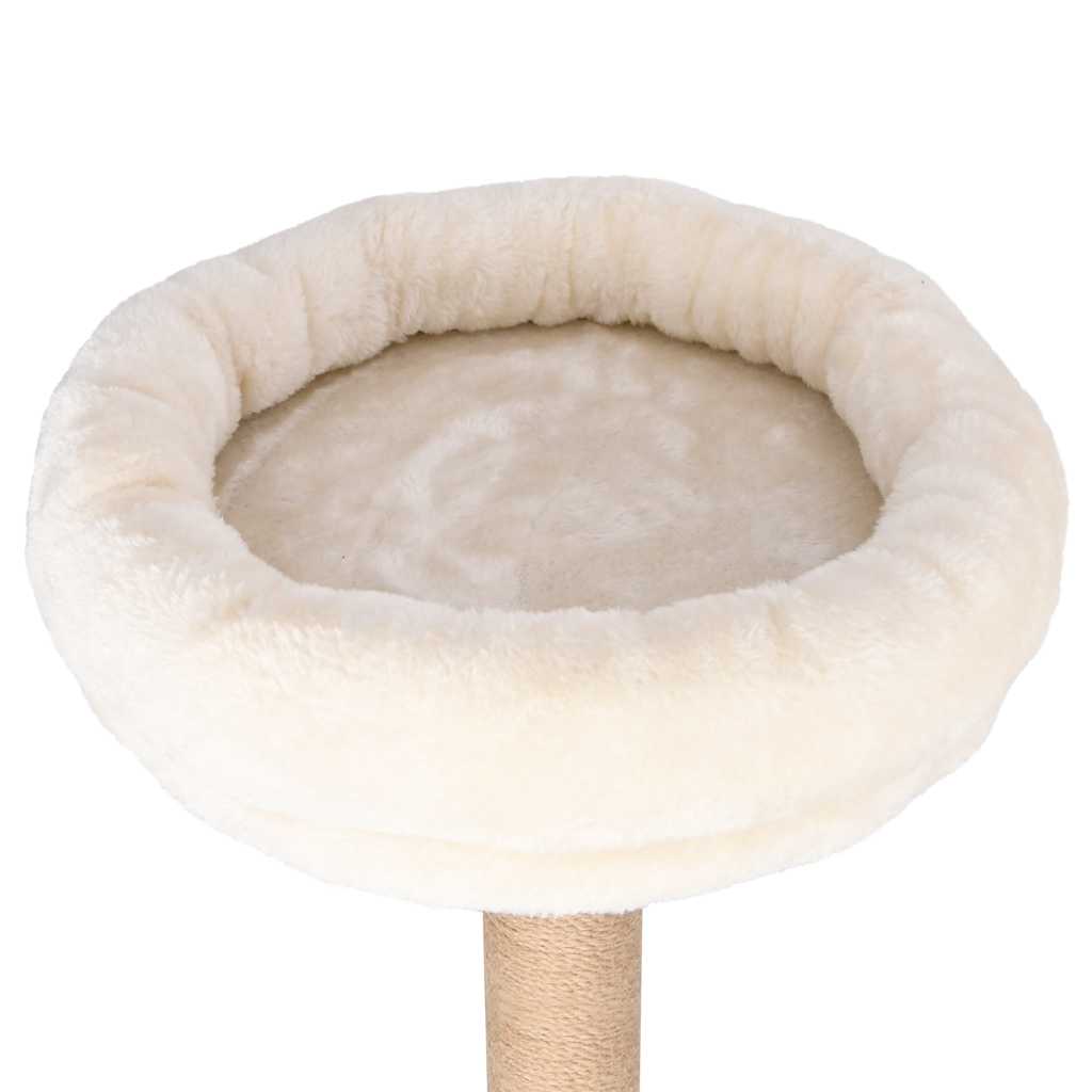 Škrabadlo pre mačky s luxusným vankúšom a stĺpikom 148cm morská tráva