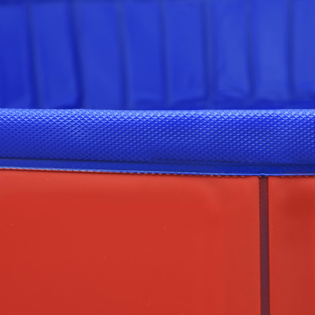 Skladací bazén pre psov červený 200x30 cm PVC